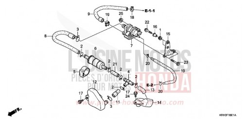 VALVOLA DI ASPIRAZIONE ARIA XR125L6 di 2006